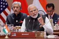 Thủ tướng Ấn Độ Narendra Modi phát biểu tại Hội nghị thượng đỉnh G20 ở New Delhi, Ấn Độ, ngày 9/9/2023. Ảnh minh họa: AFP/TTXVN