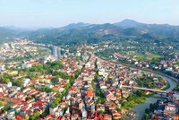 Một góc tỉnh Cao Bằng nhìn từ trên cao (Ảnh: baochinhphu.vn)