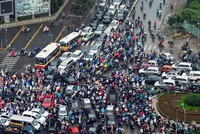 Hà Nội dự kiến đến năm 2045 xây dựng mới 593km đường giao thông trong đô thị trung tâm.