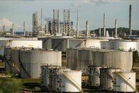 Một cơ sở lọc dầu của Công ty dầu khí quốc gia Brazil Petrobras ở Araucaria, bang Paraná (Brazil). Ảnh: GAZETA DO POVO/TTXVN