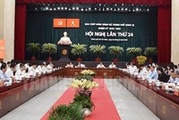 Quang cảnh Hội nghị lần thứ 24 của Đảng bộ TP.HCM nhiệm kỳ 2020-2025 - Ảnh: Thanhuytphcm.vn