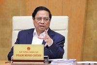 Thủ tướng Phạm Minh Chính yêu cầu phấn đấu đạt mức cao nhất các chỉ tiêu chưa đạt trong kế hoạch năm 2023. (Ảnh: Nhật Bắc)