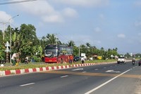 Một đoạn Quốc lộ 1 đoạn từ TP. Ngã Bảy, tỉnh Hậu Giang đến huyện Châu Thành, tỉnh Sóc Trăng. (Ảnh: Bộ GTVT).