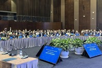 Hội nghị bàn tròn cấp Bộ trưởng (Narrow AI Application) với sự tham gia của đại diện các nước ASEAN, các nước đối thoại ASEAN, các tổ chức quốc tế. Ảnh: Quỳnh Nga.