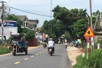 Một đoạn Quốc lộ 24B qua Quảng Ngãi.