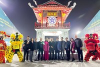 Không gian triển lãm, quảng bá được đầu tư bài bản, mang đậm nét văn hóa Thủ đô.