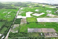 Một phần đã giải phóng mặt bằng của Dự án Khu đô thị Đại học quốc tế Berjaya tại huyện Hóc Môn, TP.HCM. Ảnh: Báo Lao động