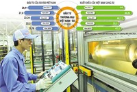 Niềm tin mà các doanh nghiệp châu Âu dành cho Việt Nam là một trong những yếu tố quan trọng, góp phần thúc đẩy mạnh mẽ hoạt động hợp tác đầu tư, thương mại Việt Nam - EU. Ảnh: Đức Thanh. Đồ họa: Đan Nguyễn