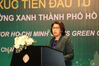 Bà Lê Thị Huỳnh Mai, Giám đốc Sở Kế hoạch và Đầu tư TP.HCM phân tích những cơ hội mà Thành phố có thể tận dụng từ Nghị quyết 98 để phát triển, tăng trưởng xanh.