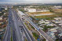 Ban Quản lý Đường sắt đô thị Thành phố đang đẩy nhanh tiến độ toàn dự án, tập trung ở các công tác chạy thử nghiệm tuyến Metro số 1. Ảnh: Lê Toàn