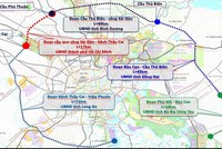 Sơ đồ hướng tuyến đường Vành đai 4 và phân đoạn đầu tư đi qua từng địa phương 