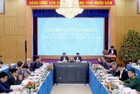 Phiên họp thẩm định Quy hoạch Thủ đô Hà Nội thời kỳ 2021 - 2030, tầm nhìn đến năm 2050 ngày 23/2. (Ảnh: Đức Trung)