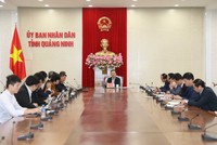 Ông Cao Tường Huy, Chủ tịch UBND tỉnh Quảng Ninh chủ trì họp. Nguồn: Quảng Ninh Portal.