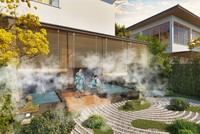 Biệt thự tại Quần thể nghỉ dưỡng khoáng nóng Sun Beauty Onsen sẽ được dẫn khoáng nóng vào từng căn. Ảnh phối cảnh minh họa 