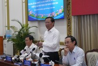 Chủ tịch UBND TP.HCM yêu cầu chủ đầu tư của các dự án đầu tư công phải rà soát lại kế hoạch cho từng dự án, đảm bảo tiến độ theo mục tiêu đã đề ra trong từng quý và cả năm là từ 95% trở lên. Ảnh: TTBC