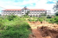 Dự án đầu tư xây dựng mới Trường THPT Trần Đại Nghĩa thi công dang dở.