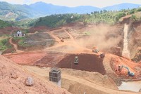 Lâm Đồng: Đề nghị báo cáo tình hình sụt lún gần Dự án Hồ chứa nước Đông Thanh 