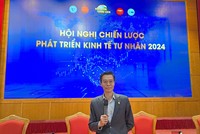 TS. Đàm Nhân Đức trình bày tại Diễn đàn Chiến lược phát triển Kinh tế tư nhân Việt Nam 2024