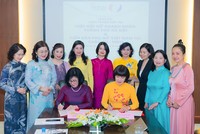 Đại diện HNEW và VWFE cùng ký Thỏa thuận hợp tác giữa hai bên