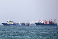 Eo biển Hormuz gánh trọng trách vận chuyển khoảng 1/5 lượng dầu mỏ thế giới Ảnh: AFP