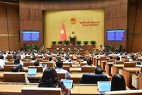 Phiên họp chiều 22/5 của Quốc hội.