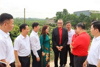 Doanh nghiệp trao đổi cùng lãnh đạo tỉnh Bắc Giang.