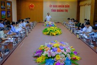 Chủ tịch UBND tỉnh Quảng Trị Võ Văn Hưng chủ trì cuộc họp