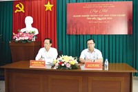 Lãnh đạo UBND tỉnh Bến Tre và Ban Quản lý các khu công nghiệp tỉnh thường xuyên điều hành các buổi làm việc tháo gỡ khó khăn cho doanh nghiệp trong khu công nghiệp.