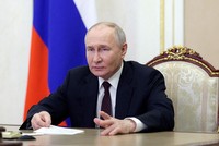 Tổng thống Nga Vladimir Putin tại Moskva hôm 3/5. (Ảnh: Reuters)