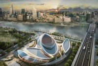 Phối cảnh ban đầu của Dự án nhà hát giao hưởng, nhạc và vũ kịch ở khu đô thị mới Thủ Thiêm.