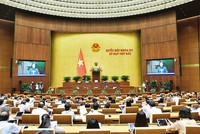 Phiên thảo luận chiều 21/6 của Quốc hội.