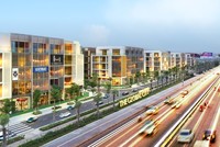 Khu nhà phố SOHO với thiết kế hiện đại, tinh tế bởi Foster+Partners, đã làm sáng bừng tuyến đường Đỗ Xuân Hợp