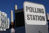 Điểm bỏ phiếu bầu Hạ viện Anh tại London. (Ảnh: Reuters/TTXVN)