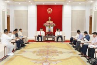 Quang cảnh buổi làm việc. Ảnh: Đỗ Phương