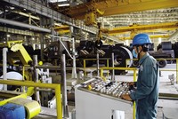 Sản xuất tại Công ty cổ phần Thép Hòa Phát Dung Quất. Ảnh: Đức Thanh