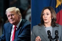 Bầu cử Mỹ 2024 hứa hẹn cuộc đua sít sao giữa ông Donald Trump và bà Kamala Harris. Ảnh: NYTimes, AFP