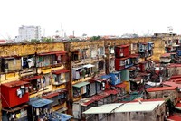 Khu chung cư cũ Vạn Mỹ đang ở mức nguy hiểm cấp D - cấp cao nhất.