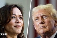 Phó Tổng thống Mỹ Kamala Harris (trái) và cựu Tổng thống Donald Trump. (Ảnh: NBC News/TTXVN)