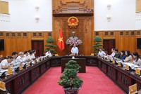  Thủ tướng Phạm Minh Chính chủ trì cuộc họp của Thường trực Chính phủ về các báo cáo đề xuất sửa đổi, bổ sung các luật thuộc lĩnh vực quản lý của Bộ Kế hoạch và Đầu tư. Ảnh: Nhật Bắc