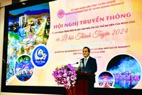 Ông Hoàng Việt Phương, Phó chủ tịch UBND tỉnh Tuyên Quang cho biết, Lễ hội Thành Tuyên năm 2024 có quy mô quốc tế, kéo dài hơn 30 ngày. Ảnh: Hồng Hạnh.