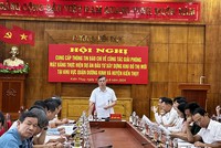 Ông Đỗ Đức Hòa, Bí thư Huyện ủy Kiến Thụy, TP. Hải Phòng phát biểu. Ảnh: Quỳnh Nga