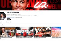 Kênh YouTube mới của Ronaldo. Ảnh chụp màn hình