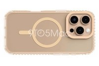 Ảnh được cho là iPhone 16 Pro Max với màu vàng titan. Ảnh: 9to5Mac