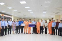 EVNGENCO3 (PGV) thăm, động viên và làm việc tại Nhiệt điện Mông Dương sau bão Yagi