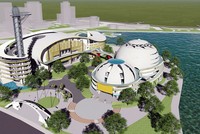 Phối cảnh công trình Cung Thiếu nhi Hà Nội.