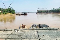 Vị trí cầu Phong Châu hiện hữu. (Ảnh: báo Phú Thọ).