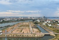 TP. Đồng Hới hiện có nhiều dự án khu đô thị mới được triển khai xây dựng Ảnh: Ngọc Tân