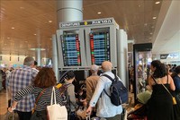Nhiều chuyến bay tại sân bay quốc tế Ben Gurion (Israel) bị hoãn, hủy ngày 9/10/2023. Ảnh tư liệu: Vũ Hội/Pv TTXVN tại Israel