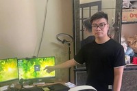 Đối tượng Đặng Mạnh Cường, chủ mưu tổ chức đánh bạc qua game online. Ảnh: Công an Hà Nội