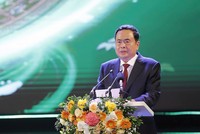 Chủ tịch Quốc hội Trần Thanh Mẫn phát biểu tại buổi lễ.